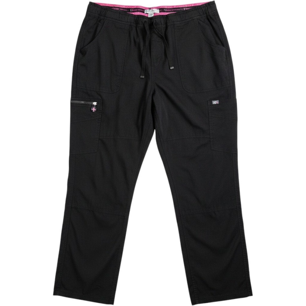 Koi Lite Peace Cargo Scrub Pants Slim Fit Black Medical Workwear 2X Regular